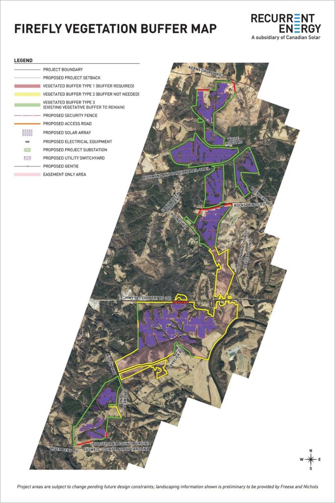 Firefly Project Vegetation Site Map