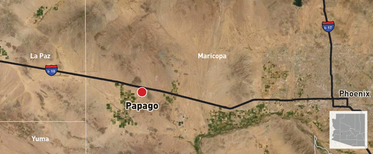 Papago Solar Storage Project   Papago Project Map 1536x637 